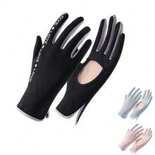 1 Pair Sun Gloves For Women UV Protection Summer Driving Gloves Full Finger Touchscreen Non Slip Gloves