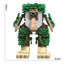 Tung Tung Tung Sahur Creative Building Block Model Toy, Brainrot Character Action Figure Set, DIY Assembly Decor - 844 - View 3