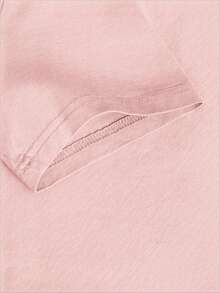 Áo thun cotton gân nữ, họa tiết phong cách Hawaii, quần áo thể thao nữ mới mùa xuân và mùa hè phong cách đại học, áo thun nữ tay ngắn màu hồng mềm mại thoáng khí thời trang - Hồng - Xem 6