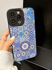 1P 图案和网格印花硅胶手机壳兼容 16/11/12/13/14/15/15pro/15 Plus/15 Promax/7plus/8plus/X/Xs Max/Xr/11pro/12pro/13pro/14pro/12mini/13mini/11promax/12promax/13promax/14promax/14plus/6/6s/6plus/7/8/16Pro/16plus/16promax/Se&兼容三星 Galaxy/A54/A14/A12/A13/A15/A32/A33/A24/A52S/S20/S21/S22/S23/S24/S23Plus/S24ultra/S25/A15/A33/A23 - 黑色 - 查看 4