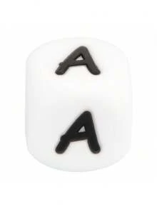 10 piezas Cuentas de silicona de 12 mm con letras - Kit de fabricación de joyas personalizado para pulseras DIY, collares, bolígrafos con cuentas, dijes y regalos - Accesorios de alta calidad para aficionados creativos a la manualidad - 26 cuentas de silicona con letras del alfabeto - Ver 24