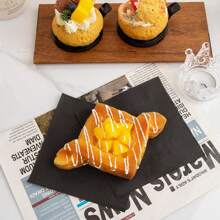 24 片装鸡尾酒餐巾 2 层甜点餐巾折叠 6.5 X 6.5 英寸一次性餐巾适用于晚宴婚礼生日派对新娘周年纪念招待会活动，适合婚礼、新年派对、节日派对（有多种颜色可供选择）