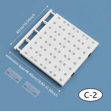 Mensola regolabile in tensione per mobiletto - Organizer salvaspazio estensibile, in plastica resistente con appendimento sopra porta e design estraibile | Unità di scaffalatura per armadio, dispensa, bagno, organizzatore per dormitorio universitario