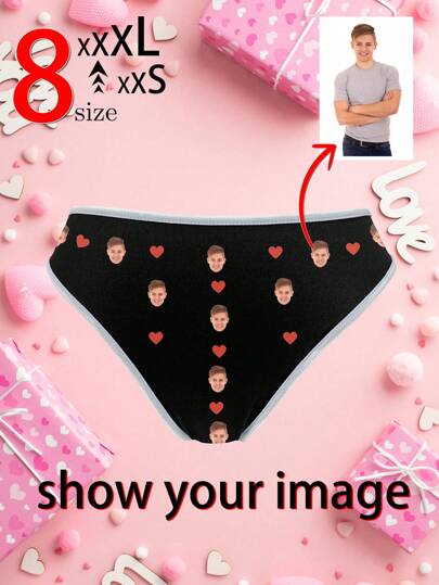 Ropa interior personalizada y exclusiva para mujer, pantalones cortos sexy para mujer, regalos del Día de la Madre para mamá, regalos del Día de San Valentín para novia, regalos de aniversario, regalos del Día de San Valentín, regalos para parejas, regalos de cumpleaños, regalos de boda, regalos exclusivos de aniversario, 1 pieza