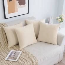 MIULEE Velvet Cushion Cover, 40 X 40 Cm, Orange Series Set Of 4, Sofa Cushions, Velvet Cushion, Decorative Cushion, Couch Cushion, Decorative Colour, Gradient Cover, Sofa Cushion Cover For Living Room, Children, Office