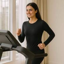 Women Sports Sweatshirts - Black - View 4