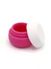 硅胶旅行面霜罐，便携式可重复灌装面霜瓶，带盖，小型乳液盒，可重复使用的化妆品容器，旅行必备 - 彩色 - 查看 6