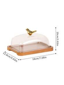 1 件豪华木质茶盘，餐厅盛放奶酪、黄油、小吃、蛋糕、甜点的盘子 - 彩色 - 查看 8