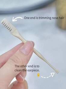 1/4 pieza(s) Recortador de pelo de nariz manual - Rotación de 360° para un uso fácil Experiencia de recorte cómoda y precisa Recorta fácilmente el cabello nasal de difícil acceso