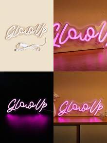 1個“let's Party” Led霓虹燈字母形狀,usb供電,適用於臥室牆面裝飾,節日派對婚禮裝飾 - 彩色 - 查看 11