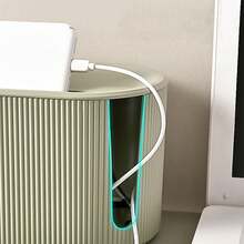 电线收纳盒大容量数据线电源线插座收纳盒桌面理线盒路由器支架WiFi路由器 - 彩色 - 查看 6