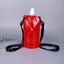Sac à eau pliable pour sports de plein air, bouteille d'eau en plastique, festival de musique, lanière de bar, tasse d'eau pratique, randonnée, camping, équitation, sac à eau
