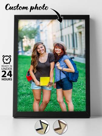 1 Pc, Optional Frame, Custom Canvas Painting,Customize Your Family Campus Photo To Preserve Precious Campus Memories, HD Printing, Preserving Memories, Saving Beautiful Moments, Birthday Party, Anniversary, Unique Perfect Art Gift