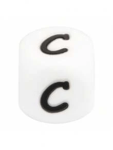 10 piezas Cuentas de silicona de 12 mm con letras - Kit de fabricación de joyas personalizado para pulseras DIY, collares, bolígrafos con cuentas, dijes y regalos - Accesorios de alta calidad para aficionados creativos a la manualidad - 26 cuentas de silicona con letras del alfabeto - Ver 22
