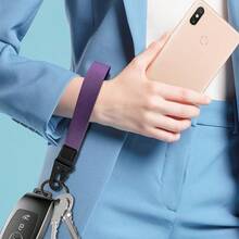 Universal Wrist Key Lanyard| Hands-Free Anti-Loss Strap, Adjustable & Unisex For Sports, Work & Outdoors - Purple - View 2
