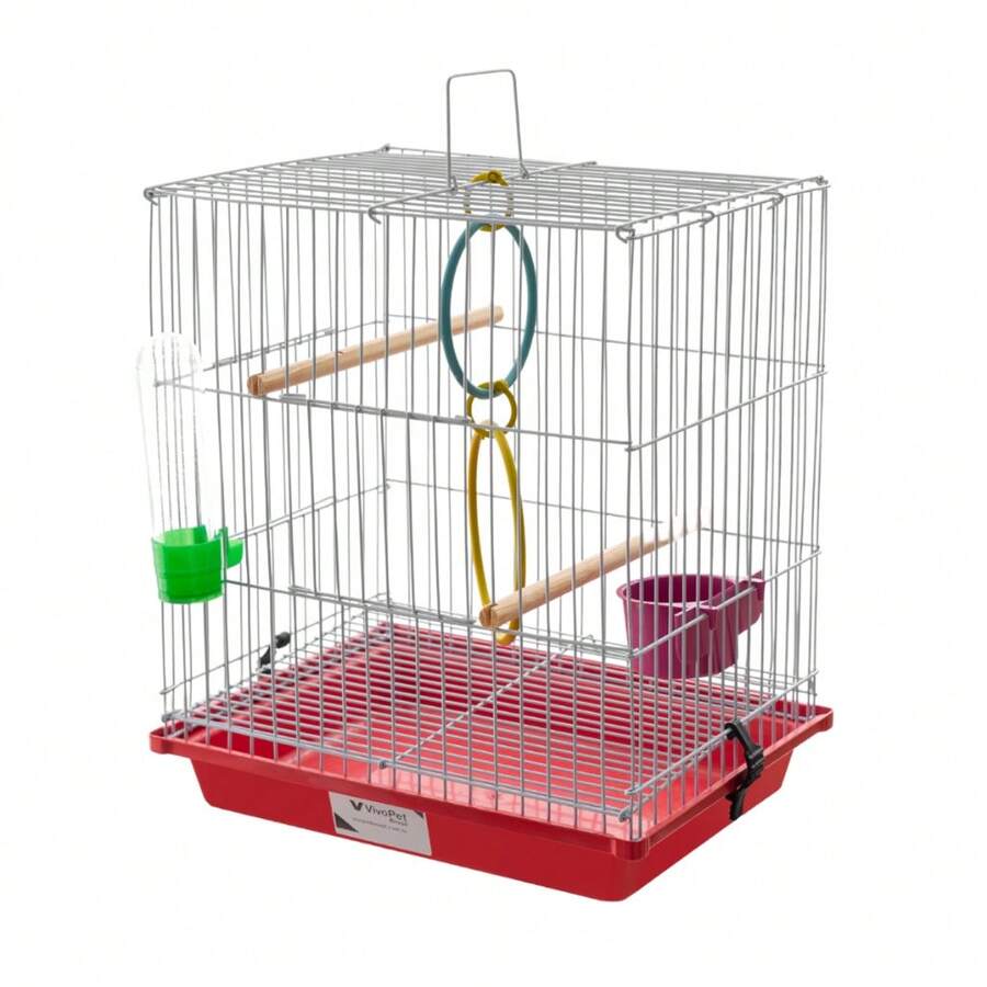 Gaiola De Coleiro Canário Completa Com Acessórios Para Pássaros Aves