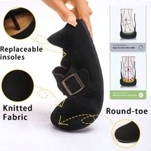 Zapatos casuales versátiles con soporte de arco retro para mujer 2025, para playa, deportes, casual, calle, con tira de tela, protección para los pies, hogar, resort de playa, primavera/otoño, suela media blanda