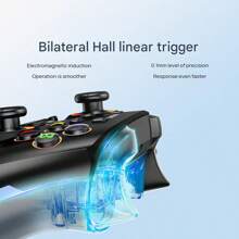 Lenovo S03 賽事級黑科技把手 雙霍爾配置（搖桿+扳機）1000Hz輪詢率 6軸陀螺儀瞄準 5檔震動調整 戰隊訓練神器 - 雪域灰 - 查看 6