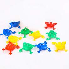 2/10/20/30/60/80/100/150 Pieces Frog Jumping Frogs Toy 2 Inches Plastic Frogs Toy Assorted Colors Frogs Toys Jumping Plastic Frogs For Boys And Girls Party Favors, Birthday, School, Halloween, Christmas,Gift Box Filling,Playing, 6 Colors
