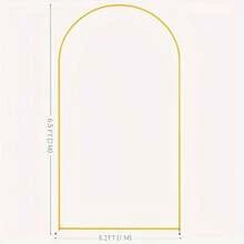 Soporte de arco de boda fondo de oro metálico, soporte de arco de fondo para ceremonia, fiesta de cumpleaños, fiesta de novia, banquete, decoración del día de San Valentín, arco de boda elegante de metal dorado - Tamaños 6.5ft/5ft/4ft para ceremonias, cumpleaños y fiestas de jardín, arco de boda de metal para fondo de jardín