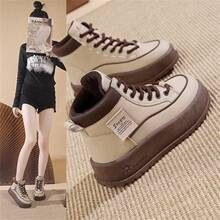 Mar Tin Boots British Style Short Boots Spring And Autumn 2025 New Retro All-Purpose Board Shoes High Top Women Shoes KT-2806 High Quality Material Durable Fashion All-Purpose Retro Texture Quick Drying Breathable, Suitable For Family Gatherings And Outdoor Dating Parties