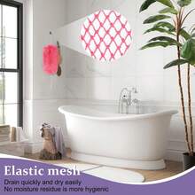 African Net Sponge,Authentic Exfoliating Bath Sponge For Deep Cleansing, Long-Lasting Body Scrub, Shower & Bath Accessories For Women & Men,Body Scrubber & Exfoliating Bath Sponge For Dead Skin Removal, Long Flat Design For Back, Foot, And Scalp - Shower Bath Accessories