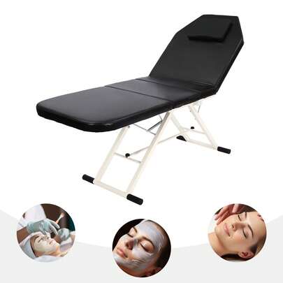 Foldable Massage Bed Portable Massage Table Folding Beauty Bed Professional Salon Spa Table 60 Cm Width 3 Section