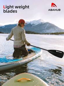Abahub Aluminum SUP Paddle, Telescopic, 173-213 Cm, For Surfboard, Canoe, SUP, Nylon-Plastic Blade In Black/Blue/Green/Red/Orange/Yellow - Sup Black - View 3