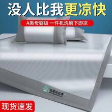 Cooling Mattress Pads - Antibacterial Ice Silk Mat [Fatted Sheet] Green - View 11