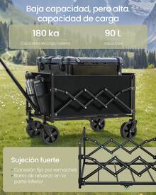 SONGMICS Portable Shopping Carts - Black - View 6