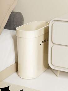 1pc High-Quality Bathroom Trash Can, Large Capacity Waste Bin With Fixing Clamp For Narrow Spaces