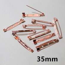 50 件 15-40 毫米胸针夹底座别针胸针设置空白底座适用于 DIY 珠宝制作用品 - brooch base - 查看 22