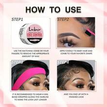 lockmio 造型工具套装 - 边缘控制凝胶持久发蜡棒（适合自然发质）、防毛躁发霜、强力定型融化喷雾、蕾丝前片防水假发胶、假发替换粘合剂去除剂、断发神器发油（含婴儿毛发驯服边缘双面刷）、蕾丝融化松紧带、4/6/7/8 件假发安装套件（适用于蕾丝假发/假发/闭合）