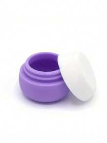 硅胶旅行面霜罐，便携式可重复灌装面霜瓶，带盖，小型乳液盒，可重复使用的化妆品容器，旅行必备 - 彩色 - 查看 9