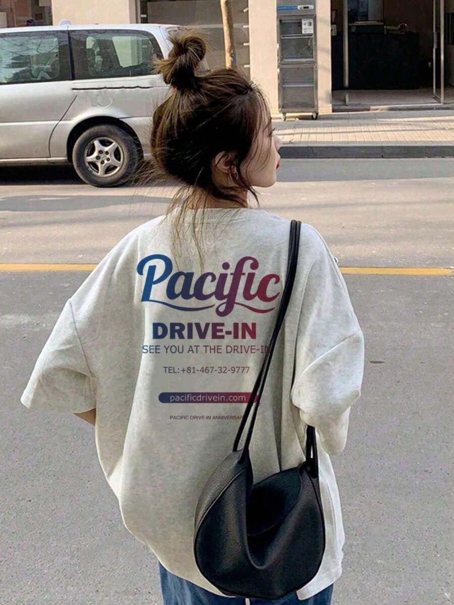 Women T-Shirts - 淺花灰 - 查看 1