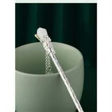 LZVintage Hairpin Sticks 925 Sterling Silver Chinese Hair Stick For Women Long Hair Retro Hair Chopsticks Nature Jade Turquoise Bead Decor Hairsticks Hair Accessories For Party Dialy Life3748 - 綠松石 - 查看 5