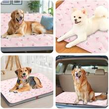 Pet Cooling Mat Ice Cooling Mat For Dogs & Cats Portable & Washable Pet Cooling Blanket, Car Seats, Beds For Summer, Cats Cooling Mat, Premium Pets Cool Pad For Crate Kennel, Indoor Cats Cool Sleeping Bed, Pets Cool Pad For Summer - Multicolor - View 8