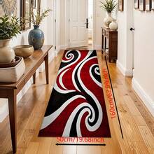 1 pieza Alfombra de cocina antideslizante de silicona con patrón abstracto minimalista fluyente impresa, tapete de piso, alfombra de entrada, alfombra rectangular impresa en 3D, apta para sala de estar, dormitorio, pasillo, baño, lavandería - Alfombra de poliéster, para decoración del hogar interior y exterior