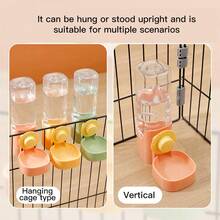 1个宠物悬挂式饮水器，猫狗兔子悬挂式水碗宠物用品 - 500ml - 查看 8