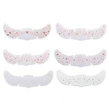 6 张带雀斑的全息贴纸；心形雀斑纹身贴纸；闪光贴纸；防水临时纹身贴纸；带有闪光星星心形圆点图案；派对节日日常化妆品，美容增强。 - 彩色 - 查看 12