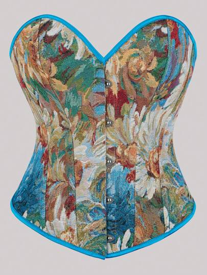 Modne damskie topy bez ramiączek Eleganckie europejskie i amerykańskie sznurowane seksowne gorsety Slim Fit Streetwear Top