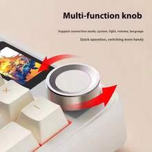 AULA F108pro Customized Mechanical Keyboard Three-Mode Bluetooth /2.4G/ Wired, Customizable Full-Key Hot-Swappable Pad Structure RGB Backlit Gaming Keyboard