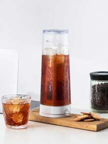 1000毫升粉色绿色棕色白色冷萃咖啡机、冰咖啡机、冷萃咖啡和茶冲泡器、易清洁网状过滤器