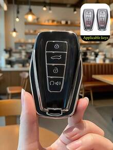 1 Vỏ Bọc Chìa Khóa Thông Minh Điều Khiển Từ Xa Xe Hơi TPU, Phù Hợp Cho Geely Coolray X6 Emgrand Global Hawk GX7 Phụ Kiện Ô Tô Không Cần Chìa Khóa, Thời Trang Và Tối Giản, Cá Tính Và Đa Năng - Nhiều màu - Xem 1