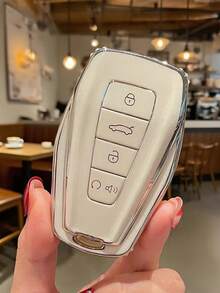 1 Vỏ Bọc Chìa Khóa Thông Minh Điều Khiển Từ Xa Xe Hơi TPU, Phù Hợp Cho Geely Coolray X6 Emgrand Global Hawk GX7 Phụ Kiện Ô Tô Không Cần Chìa Khóa, Thời Trang Và Tối Giản, Cá Tính Và Đa Năng - Nhiều màu - Xem 5