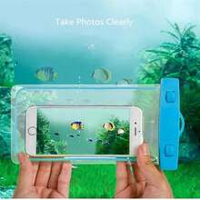 Large Floating Waterproof Phone Bag, All Phones, Suitable For Surfing, Pipeline Travel, Beach, Boating, Fishing, Swimming, Kayaking, Snorkeling, Cruise, Water Park And Other Essential Accessories For Vacation Travel, Suitable For Couples. - 藍色 - 查看 4