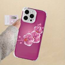Funda para teléfono con diseño de orquídeas moradas. Compatible con 12 Pro, 16, 11 Pro, 13, 15, 14 Plus, XR y XS. - Colores mixtos 1 - Ver 1