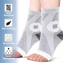 This Ankle Compression Socks Feature A Toeless Design And Elastic Foot Support, Providing Arch And Ankle Support, Suitable For Daily Wear And Outdoor Activities. - Multicolor - View 1