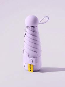 Compact UV-Blocking Mini Umbrella, Capsule Design - Portable & Durable, 6-Rib Fiberglass Structure, Manual Open, Includes Protective Vinyl Case - Ideal For Travel & Unpredictable Weather, Windproof & Rainy Gear | Cute Umbrella Design | Suitable For Travel, Small Umbrella, Pocket Umbrella, Mini Umbrella, Waterproof, UV-Protection, Multipurpose Umbrella, Portable Travel Umbrella