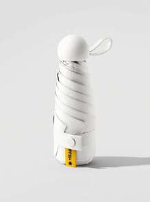 Compact UV-Blocking Mini Umbrella, Capsule Design - Portable & Durable, 6-Rib Fiberglass Structure, Manual Open, Includes Protective Vinyl Case - Ideal For Travel & Unpredictable Weather, Windproof & Rainy Gear | Cute Umbrella Design | Suitable For Travel, Small Umbrella, Pocket Umbrella, Mini Umbrella, Waterproof, UV-Protection, Multipurpose Umbrella, Portable Travel Umbrella